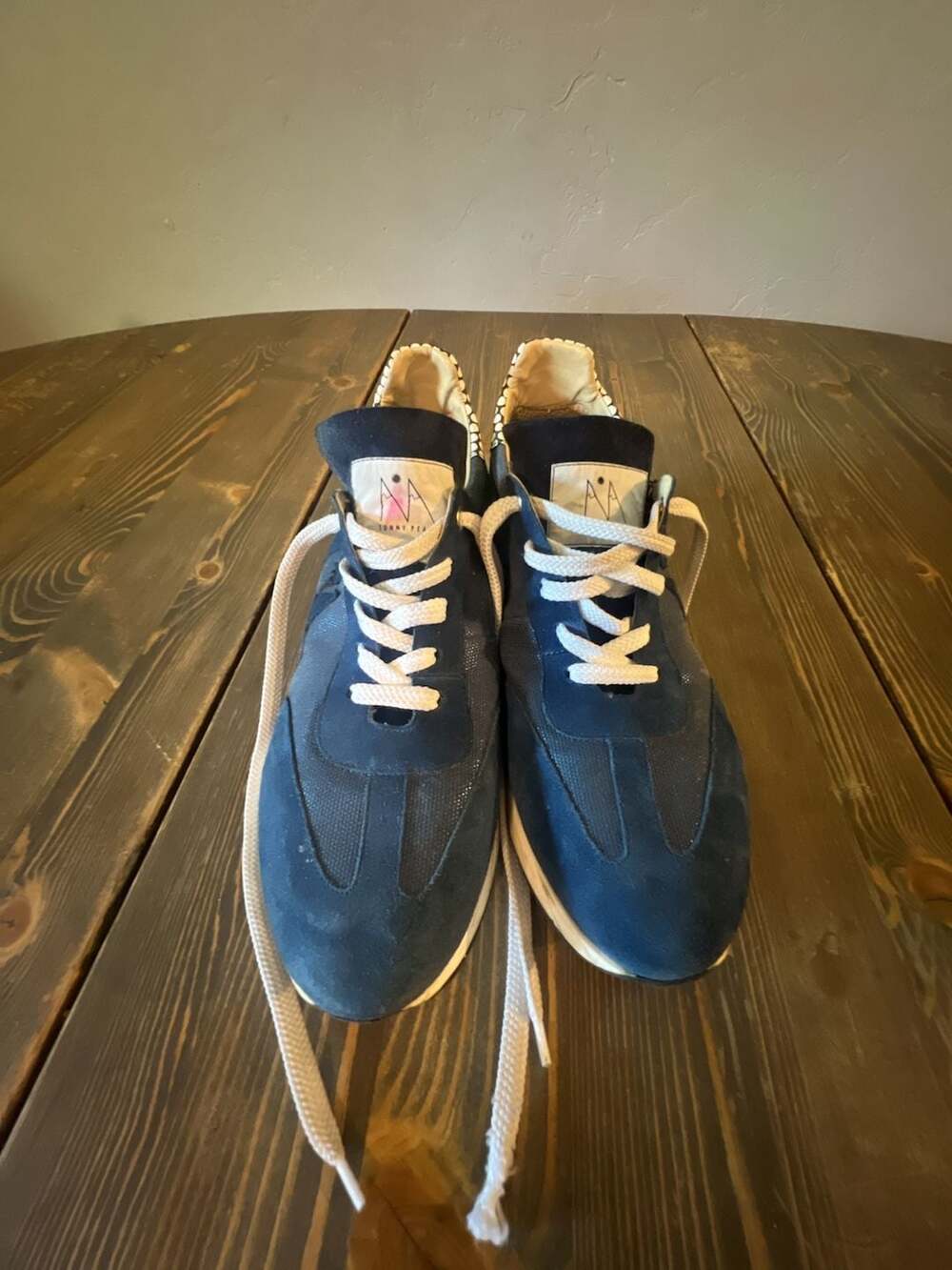 Sunny Peaks Running Shoes Size 40 Blue Suede Sneakers
